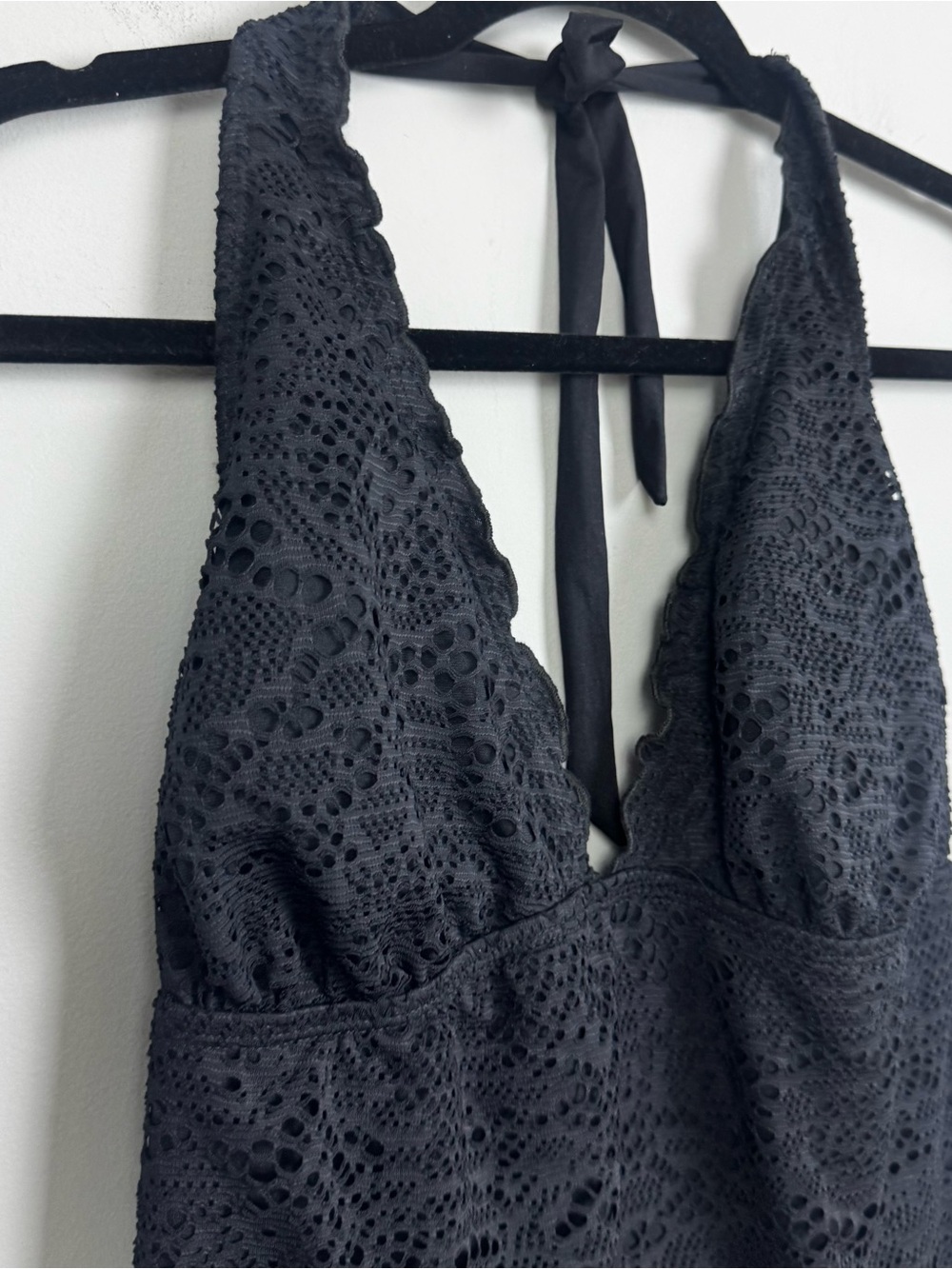 MOSSIMO | Black Lace Swim Tankini Top Women’s Size X-Large - Picture 3 of 8